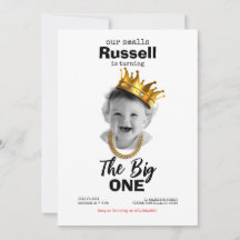 Notorious One 1st Birthday Photo Invitation