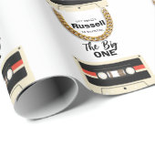 Notorious One 1st Birthday White Cadeaupapier (Rol Hoek)