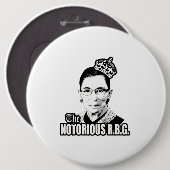 Notorious R.B.G. Ronde Button 6,0 Cm (Voorkant /achterkant)