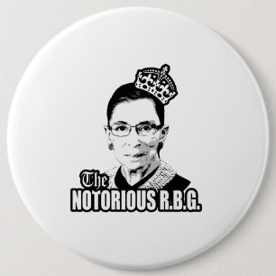 Notorious R.B.G. Ronde Button 6,0 Cm
