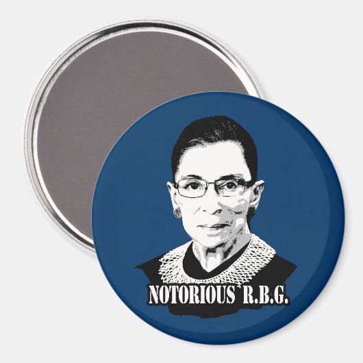 Notorious R.B.G. - Ruth Bader Ginsburg Magneet (Voorkant / Achterkant)