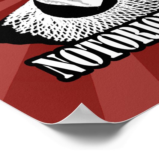 Notorious R.B.G. - Ruth Bader Ginsburg Poster (Hoek)