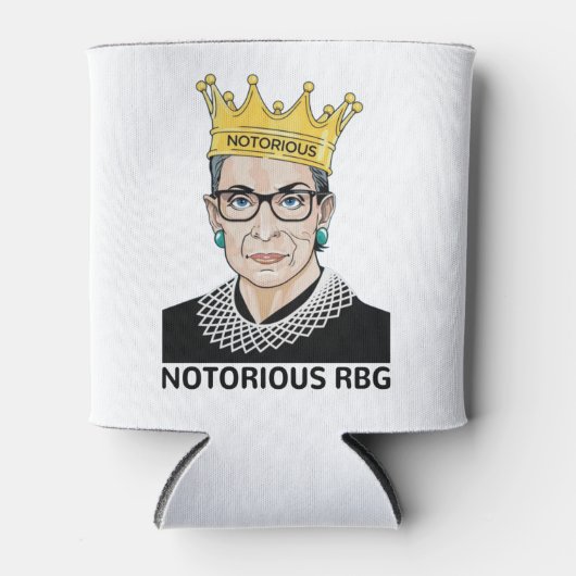 Notorious RBG BLACK - Ruth Bader Ginsburg Blikjeskoeler (Voorkant)