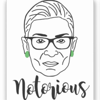 Notorious RBG Mok - Ruth Bader Ginsburg Sticker
