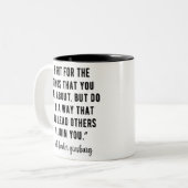 Notorious RBG, ruth bader ginsburg citeert, RBG Tweekleurige Koffiemok (Voorkant links)