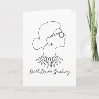 Notorious RBG Ruth Bader Ginsburg Drawing Kaart