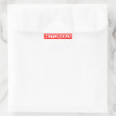Notorische stempel ronde sticker (Tas)