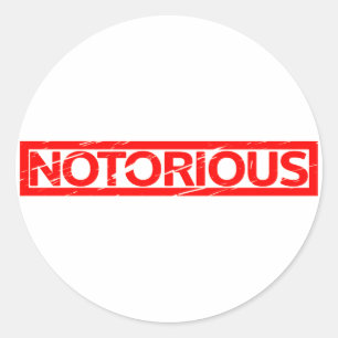 Notorische stempel ronde sticker