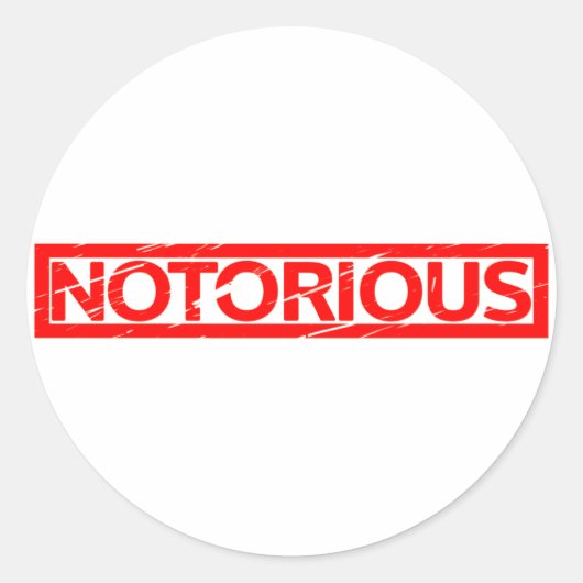 Notorische stempel ronde sticker (Voorkant)