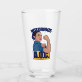 Notorous AOC alexandria ocasio cortez retro rosie Glas (Voorkant)
