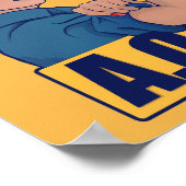 Notorous AOC alexandria ocasio cortez retro rosie Poster (Hoek)