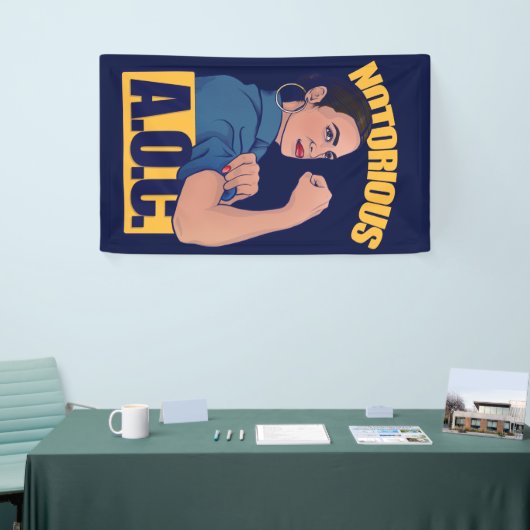 Notorous AOC alexandria ocasio cortez retro rosie Spandoek (Beurs)