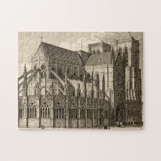 Notre-Dame Architectuur Puzzle Gothic Legpuzzel (Horizontaal)