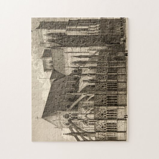 Notre-Dame Architectuur  Puzzle Gothic Legpuzzel (Verticaal)