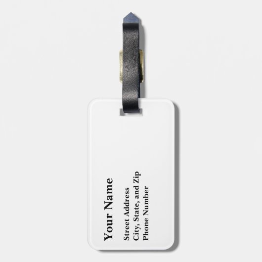 Notre Dame Bagagelabel (Achterkant verticaal)