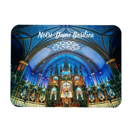 Notre-Dame Basilica Montreal Canada Magneet (Horizontaal)