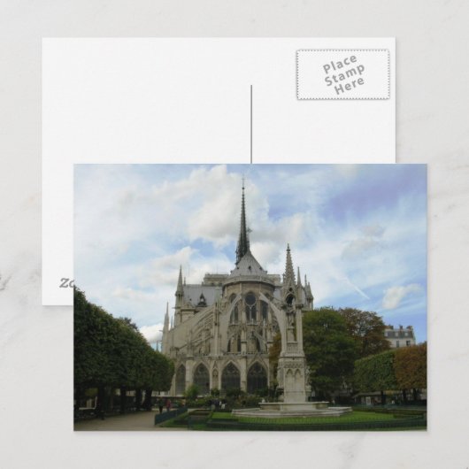 Notre Dame Briefkaart (Voorkant / Achterkant)