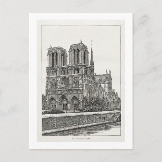 Notre Dame briefkaart (Voorkant)
