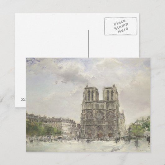 Notre Dame Briefkaart (Voorkant / Achterkant)