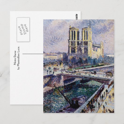 Notre Dame Briefkaart (Voorkant / Achterkant)