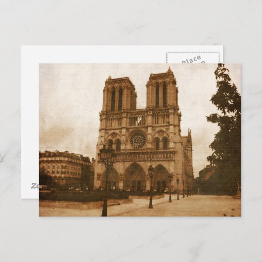 Notre Dame Briefkaart (Voorkant / Achterkant)