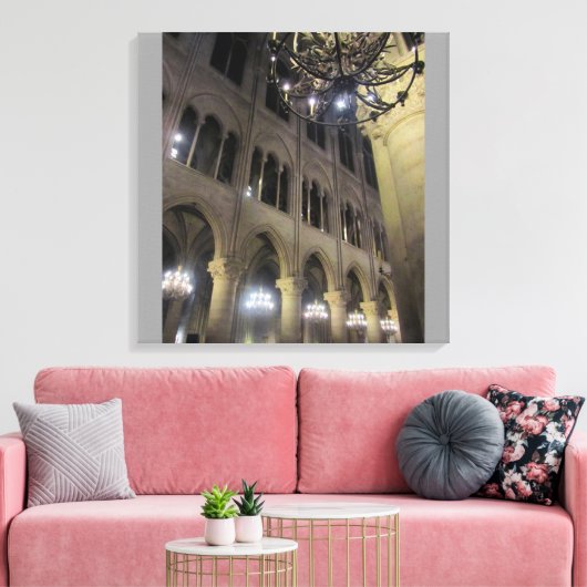 Notre Dame Canvas Afdruk (Insitu (Woonkamer))