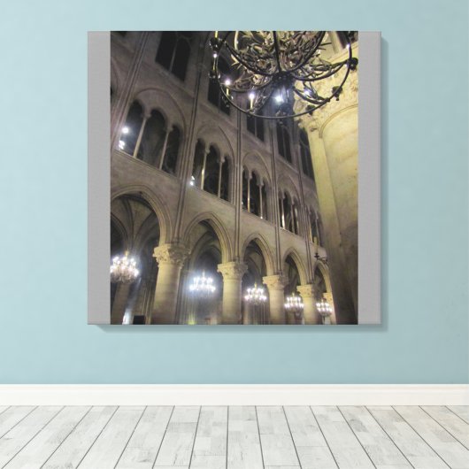 Notre Dame Canvas Afdruk (Insitu (Houten vloer))