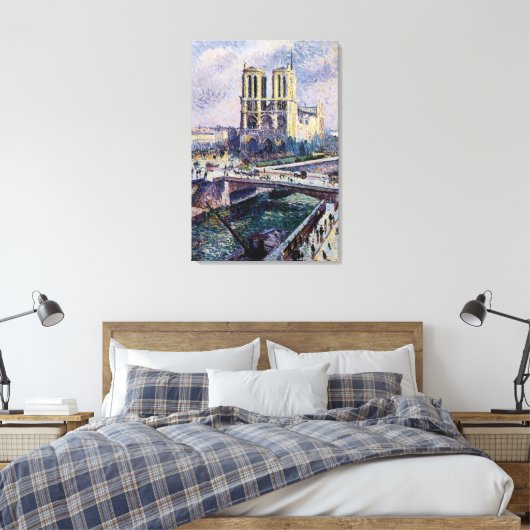 Notre Dame Canvas Afdruk (Insitu (Slaapkamer))