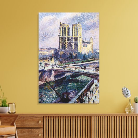 Notre Dame Canvas Afdruk (Insitu (Woonkamer))