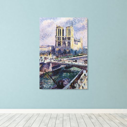 Notre Dame Canvas Afdruk (Insitu (Houten vloer))