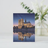 Notre Dame Cathedra Paris Frankrijk Briefkaart (Staand voorkant)