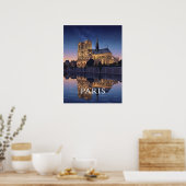 Notre Dame Cathedra Paris Frankrijk Poster (Keuken)