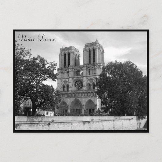 notre dame cathedraal briefkaart (Voorkant)