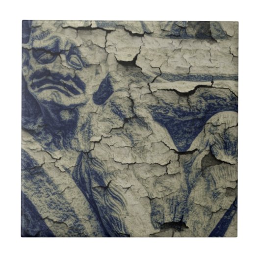 notre dame cathedraal standbeeld gothic gargoyle tegeltje (Voorkant)