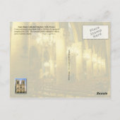 Notre Dame Cathedral (binnenland), Parijs, Frankri Briefkaart (Achterkant)