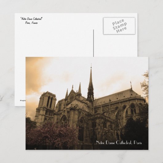 Notre Dame Cathedral Briefkaart (Voorkant / Achterkant)