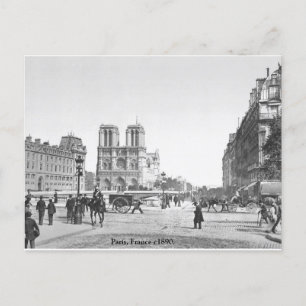 Notre Dame Cathedral C1890, Paris Frankrijk Briefkaart