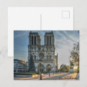 Notre Dame Cathedral Feestdagenkaart (Voorkant / Achterkant)