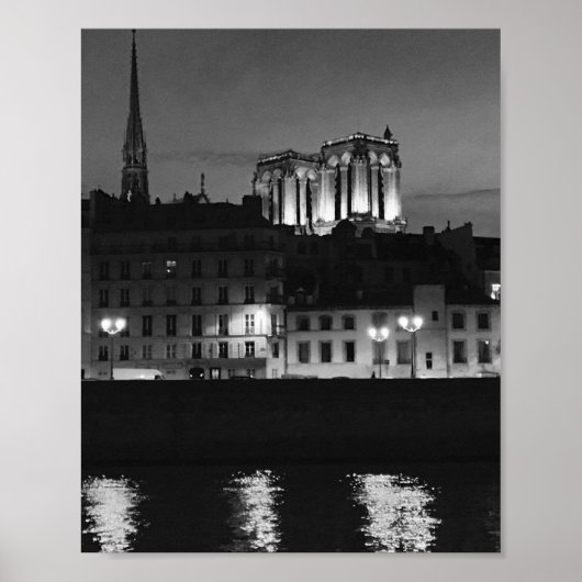 Notre Dame cathedral from the Seine poster (Voorkant)