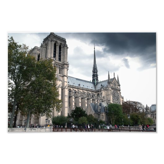 Notre Dame Cathedral Parijs Foto Afdruk (Voorkant)