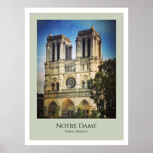 Notre Dame Cathedral, Parijs, Frankrijk Poster (Voorkant)