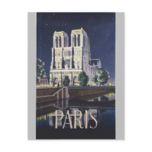Notre Dame Cathedral Parijs Frankrijk Vintage