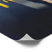 Notre Dame Cathedral Parijs Vintage Travel Poster (Hoek)