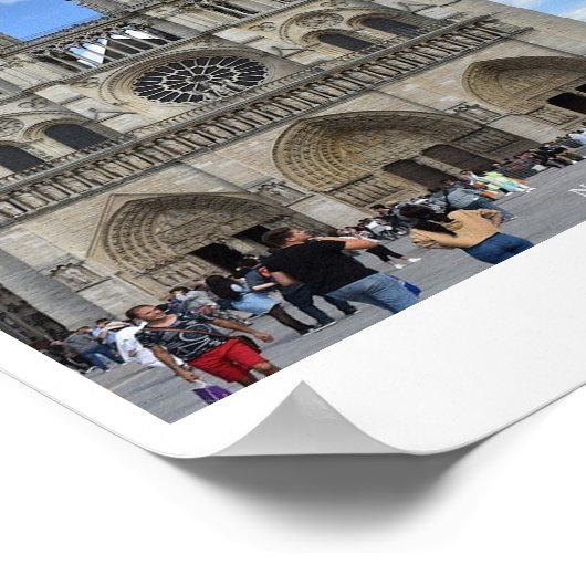 Notre Dame Cathedral, Paris, France Poster (Hoek)