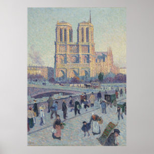 Notre Dame Cathedral Paris Frankrijk Painting Poster