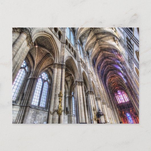 Notre Dame Cathedral Reims Briefkaart (Voorkant)