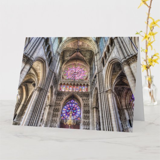 Notre Dame Cathedral Reims Kaart (Gele Bloem)