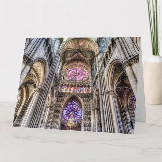 Notre Dame Cathedral Reims Kaart (Voorkant)