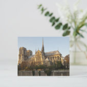 Notre Dame Cathedral Spier, Parijs Frankrijk Briefkaart (Staand voorkant)