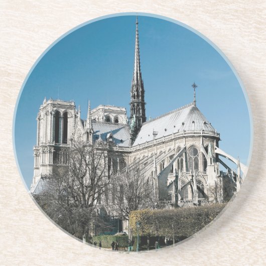 Notre Dame Cathedral Zandsteen Onderzetter (Voorkant)